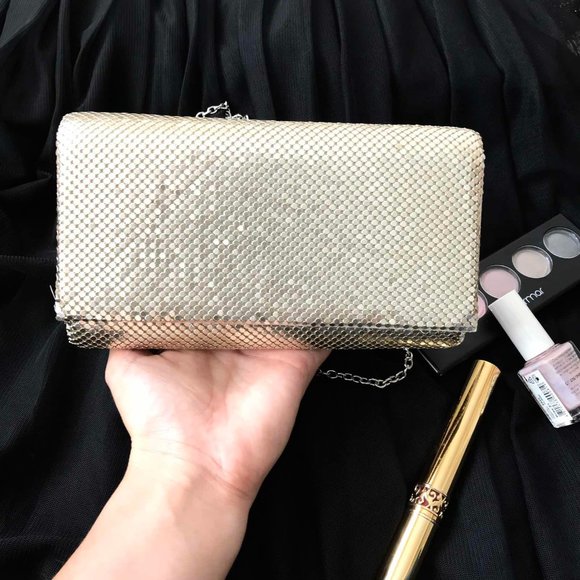 Jessica McClintock Clutch Silver Metallic - Picture 2 of 8